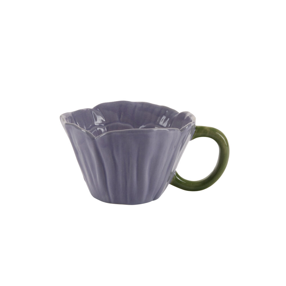 Blomster krus, Lilla - H6,5 cm